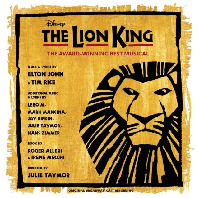 Lion King: Original Broadway Cast (Yellow & Black Splatter Vinyl/2LP)