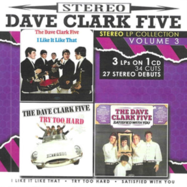 This CD is brand new.Format: CDThis item's title is: Stereo LP Collection, Vol. 3-3 LPs On 1 CD-34 Cuts-27 Stereo DebutsArtist: Dave Five ClarkBarcode: 097037056261Release Date: 5/3/2024