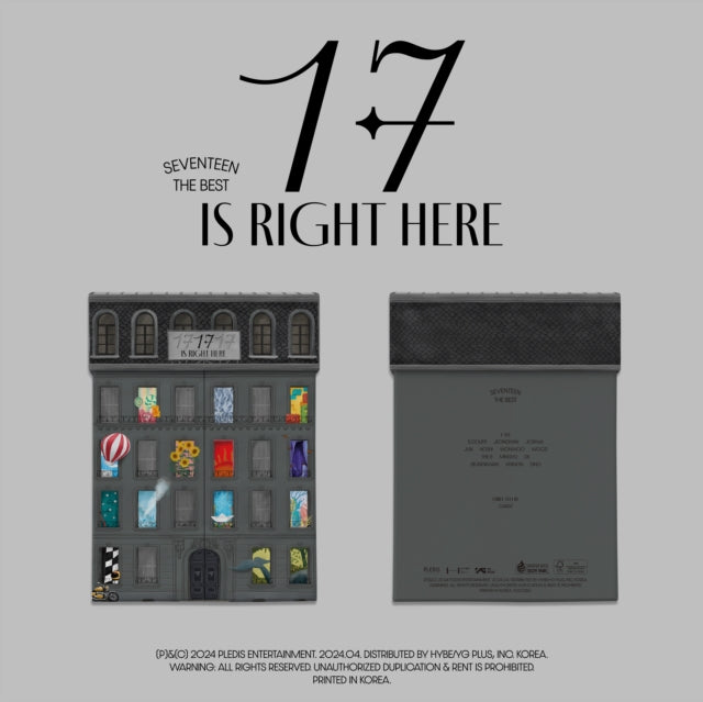 This CD is brand new.Format: CDThis item's title is: Seventeen Best Album 17 Is Right Here (Here Ver.)Artist: SeventeenBarcode: 196922816499Release Date: 5/3/2024