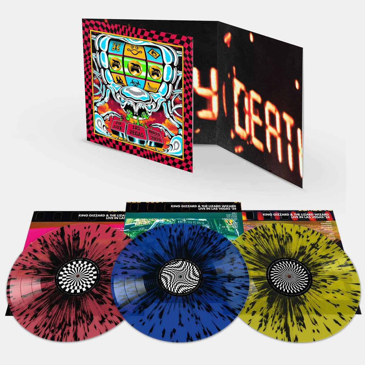 Acoustic Gizzard Vol. Ii - Live In San Diego '24 (Triple Gatefold/Splatter Vinyl/3LP) & King Gizzard - Live In Las Vegas 24 (Splatter LP Vinyl)