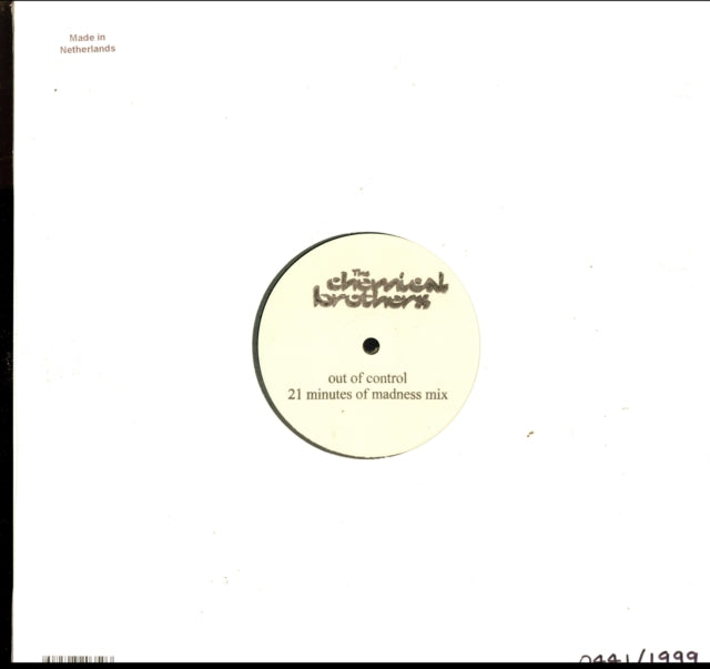 This 12 Inch Vinyl is brand new.Format: 12 Inch VinylMusic Style: TechnoThis item's title is: Out Of ControlArtist: Chemical BrothersLabel: ASTRALWERKSBarcode: 602508203503Release Date: 11/22/2019