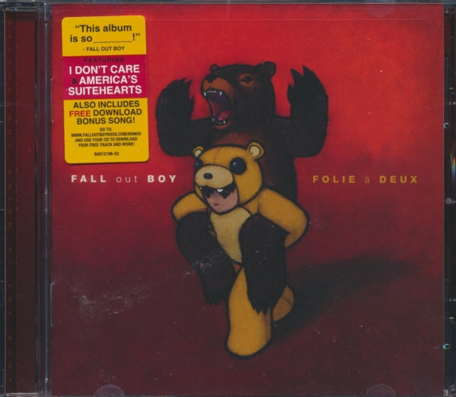 This CD is brand new.Format: CDMusic Style: PunkThis item's title is: Folie A DeuxArtist: Fall Out BoyLabel: ISLANDBarcode: 602517872776Release Date: 12/16/2008