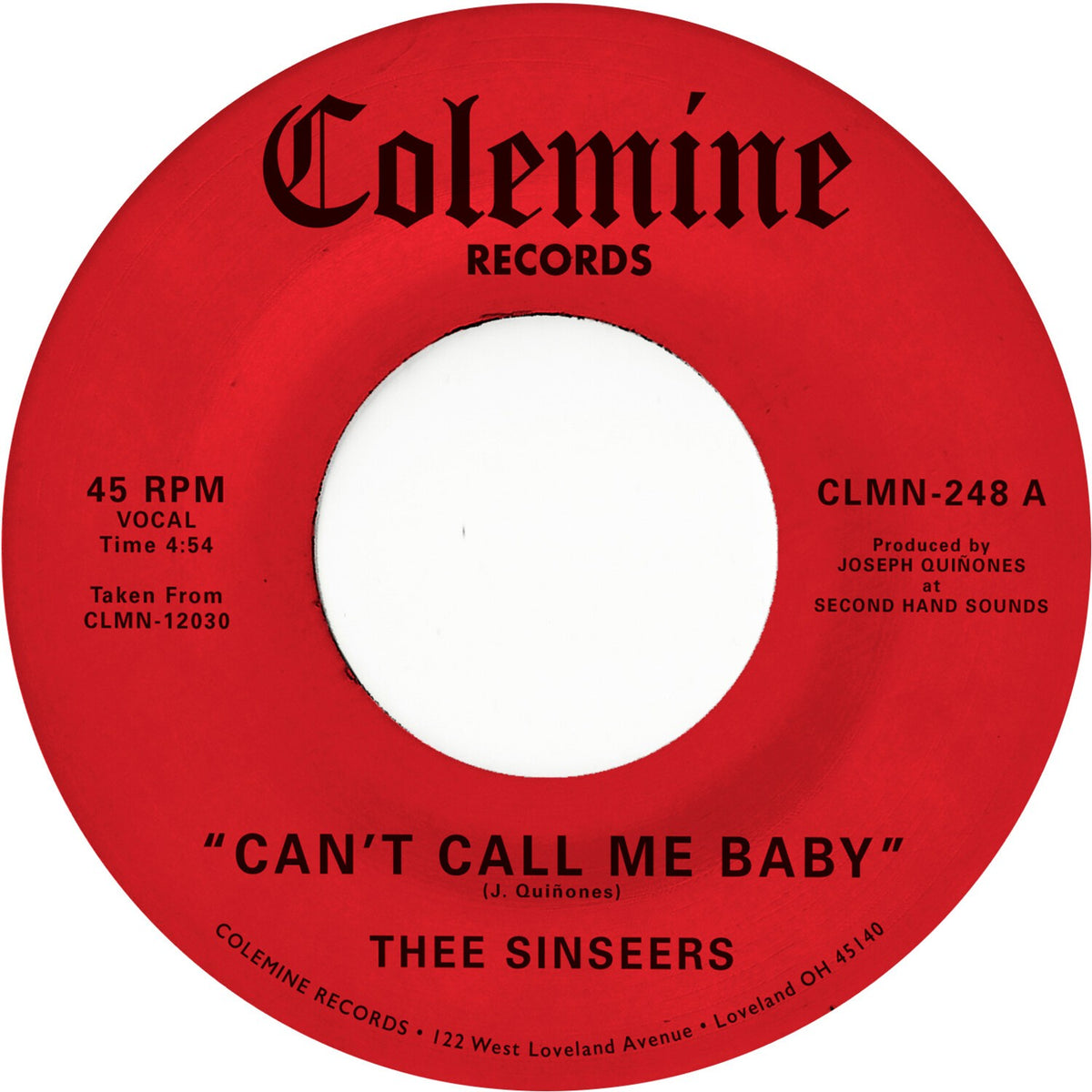 Can't Call Me Baby / Take A Chance