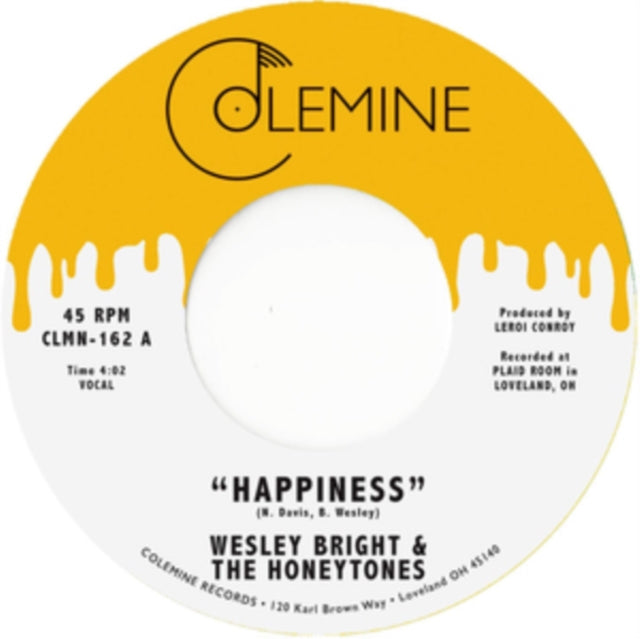 This 7 Inch Vinyl is brand new.Format: 7 Inch VinylThis item's title is: HappinessArtist: Wesley & The Honeytones BrightBarcode: 674862653584Release Date: 10/19/2018