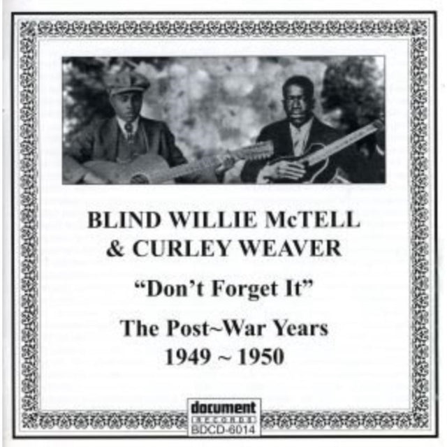 This CD is brand new.Format: CDMusic Style: Country BluesThis item's title is: Postwar Recordings Of BlinArtist: Mctell Blind Willie & CurleyBarcode: 714298601428Release Date: 6/3/2022