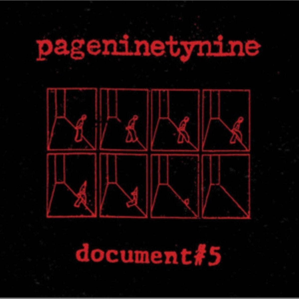 Document #5 (Clear With Black & Red Splatter)