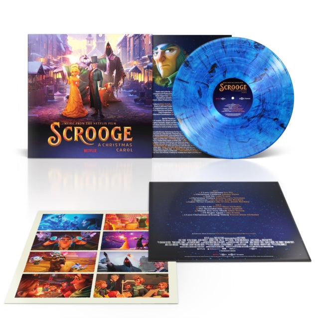 This LP Vinyl is brand new.Format: LP VinylThis item's title is: Scrooge: A Christmas Carol (Music From The Netflix Film) (Blue/Black Smoke LP Vinyl)Artist: Various ArtistsBarcode: 780163632828Release Date: 11/3/2023