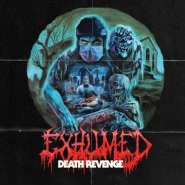 Death Revenge (Sea Blue & Black Ice Quad With Red, Bone White & Cyan Blue Splatter LP Vinyl)