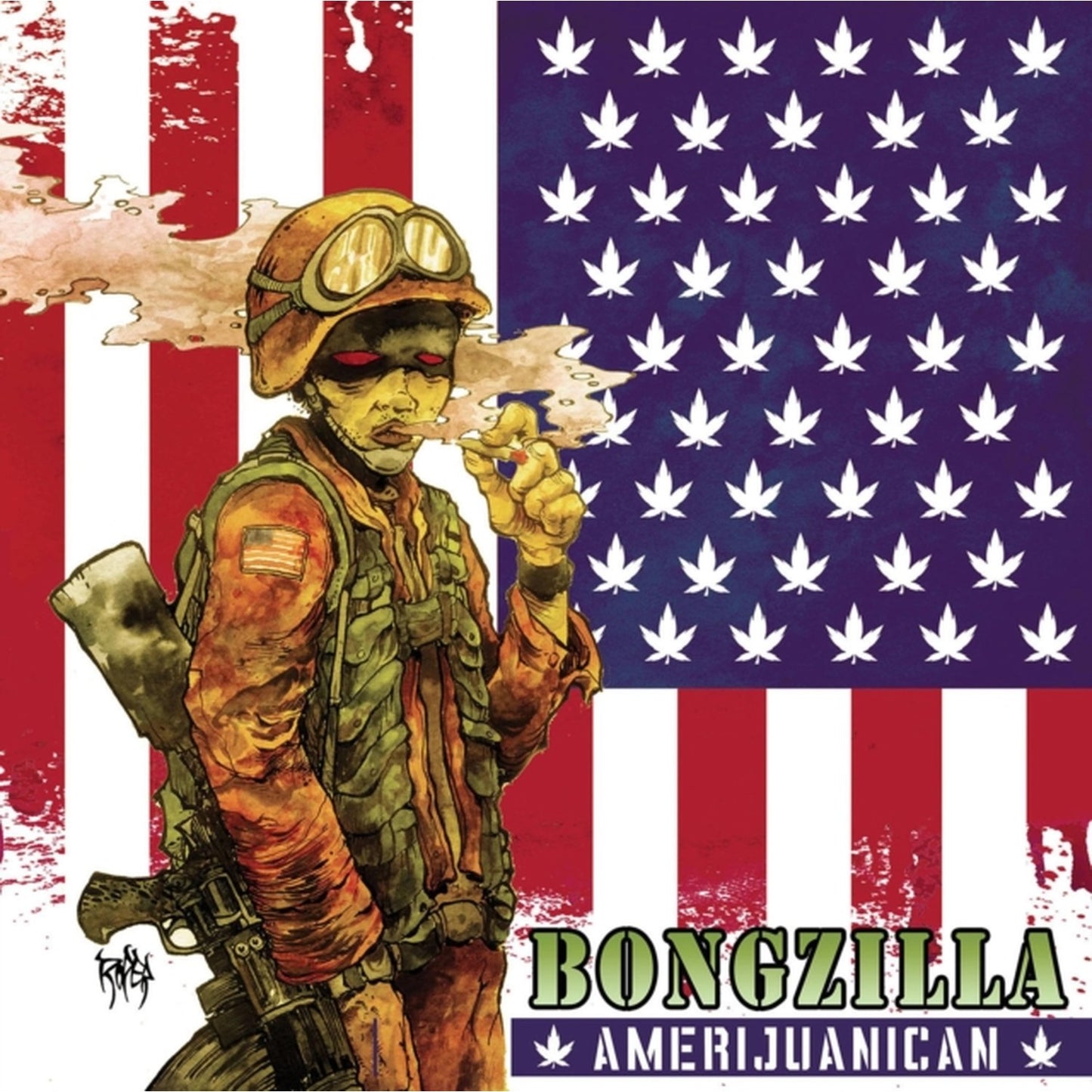 Amerijuanican (Bone White & Swamp Green Galaxy Effect Merge LP Vinyl)