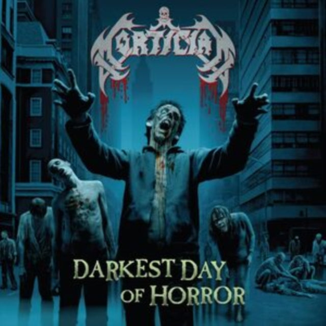 Zombie Apocalypse (Sea Blue With White, Bone White & Gold Splatter LP Vinyl) & Darkest Day Of Horror (Sea Blue With SplatterĀ LP Vinyl)