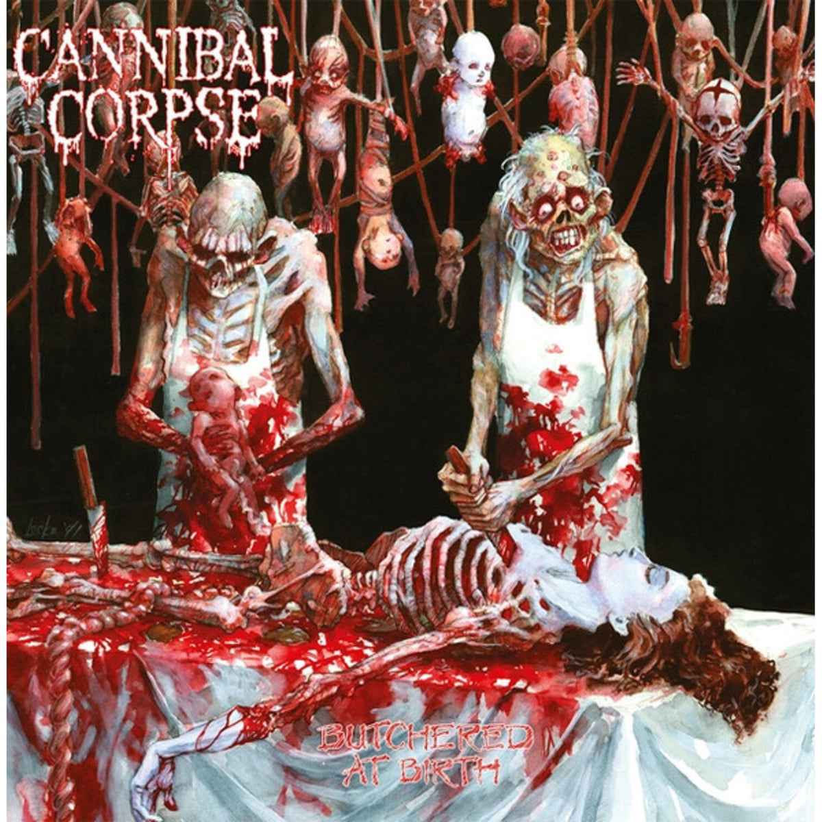 Butchered At Birth (White W/ Red Splatter LP Vinyl)