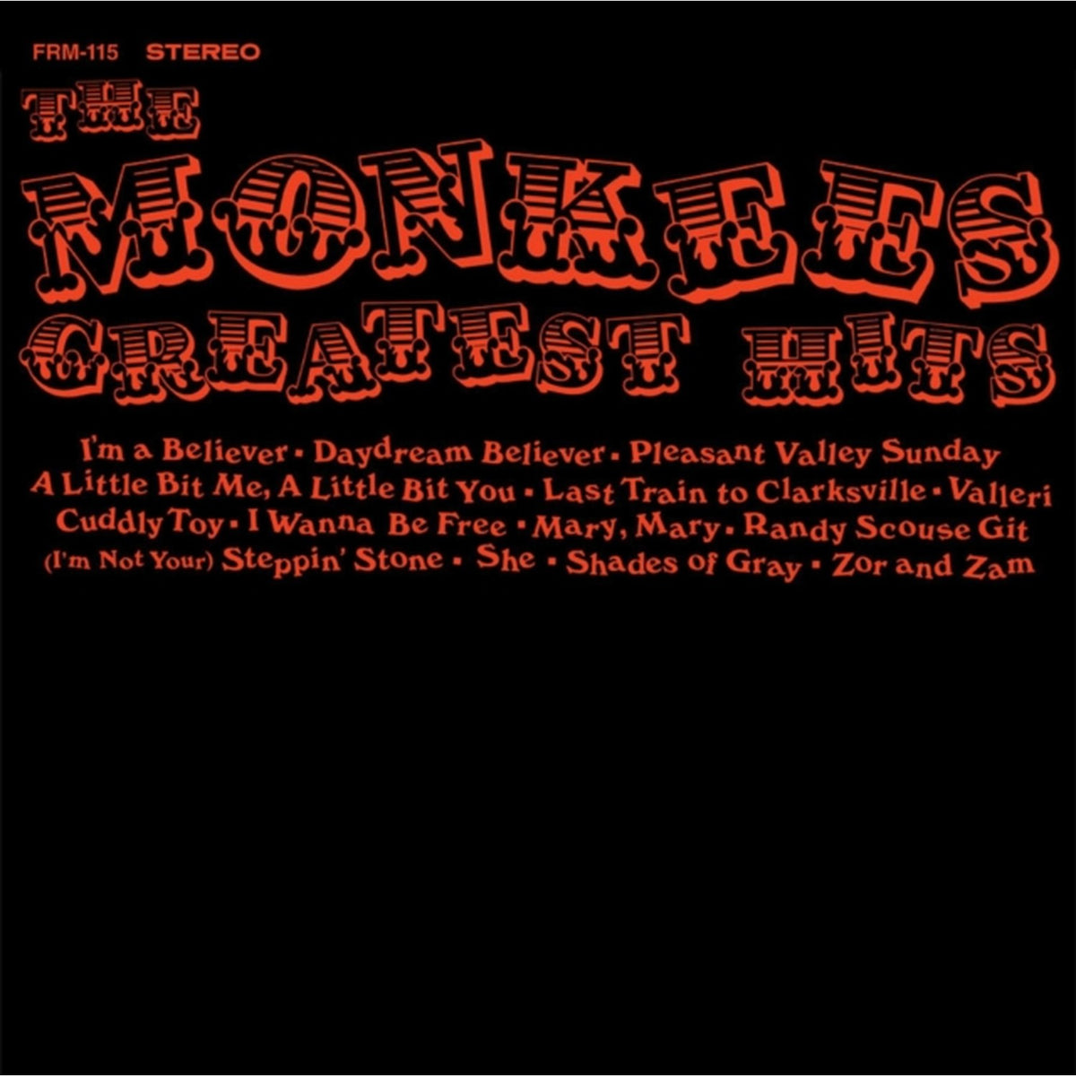 Monkees Greatest Hits (Sunspot Orange Hand Poured Effect LP Vinyl/Limited Edition)