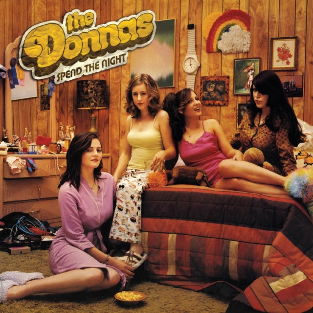 Donnas (Natural With Black Swirl LP Vinyl) & American Teenage Rock 'N' Roll Machine (Fire Orange With Black Swirl LP Vinyl) & Spend The Night (Clear With Canary & Pink Splatter LP Vinyl)