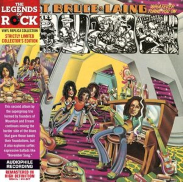 This CD is brand new.Format: CDMusic Style: Hard RockThis item's title is: Whatever Turns You OnArtist: West Bruce & LaingLabel: Culture FactoryBarcode: 850703003798Release Date: 4/29/2013