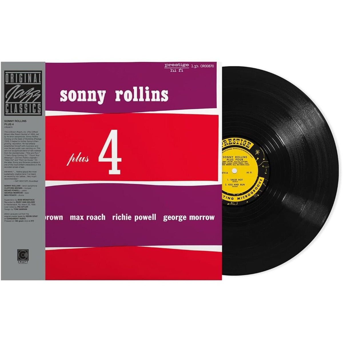 Rollins In Holland: The 1967 Studio & Live Recordings (3LP/Deluxe Edition) & Go West!: The Contemporary Records Albums (3LP Boxset) & Plus 4 (Original Jazz Classics Series) (180G)