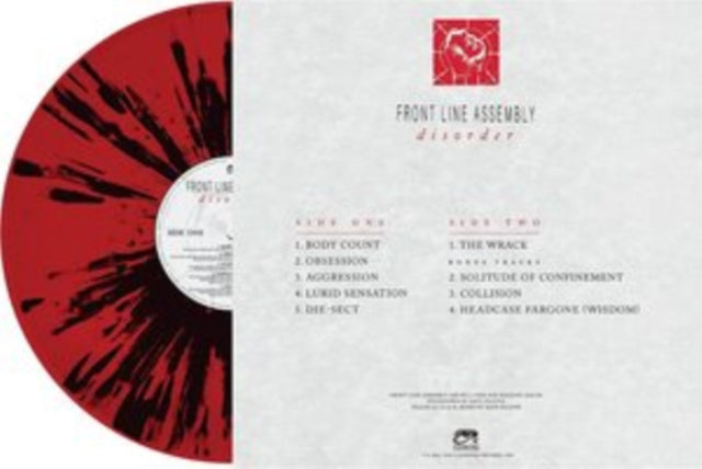 This LP Vinyl is brand new.Format: LP VinylMusic Style: IndustrialThis item's title is: Disorder (Red & Black Splatter LP Vinyl)Artist: Front Line AssemblyLabel: CLEOPATRA RECORDS INCBarcode: 889466298516Release Date: 5/20/2022