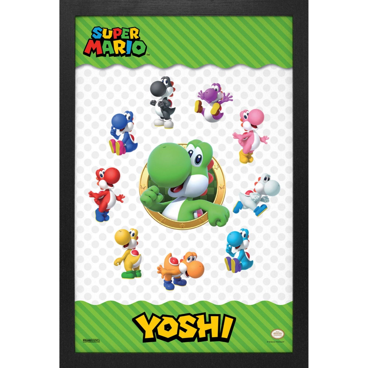 Framed Prints 11 x 17 - Super Mario Bros - Rascals (Yoshi Wheel)