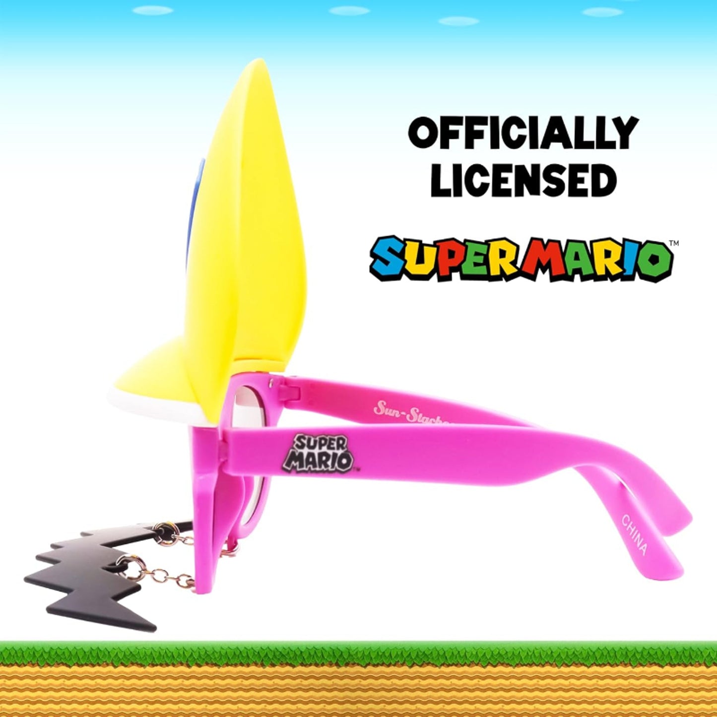 Sun-Staches Super Mario - Wario w/ Musatche