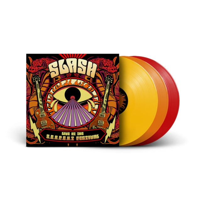This LP Vinyl is brand new.Format: LP VinylThis item's title is: Live At The S.E.R.P.E.N.T. Festival (Tri-Color (Red/Orange/Yellow) Vinyl/3LP)Artist: SlashBarcode: 4029759209119Release Date: 11/7/2025