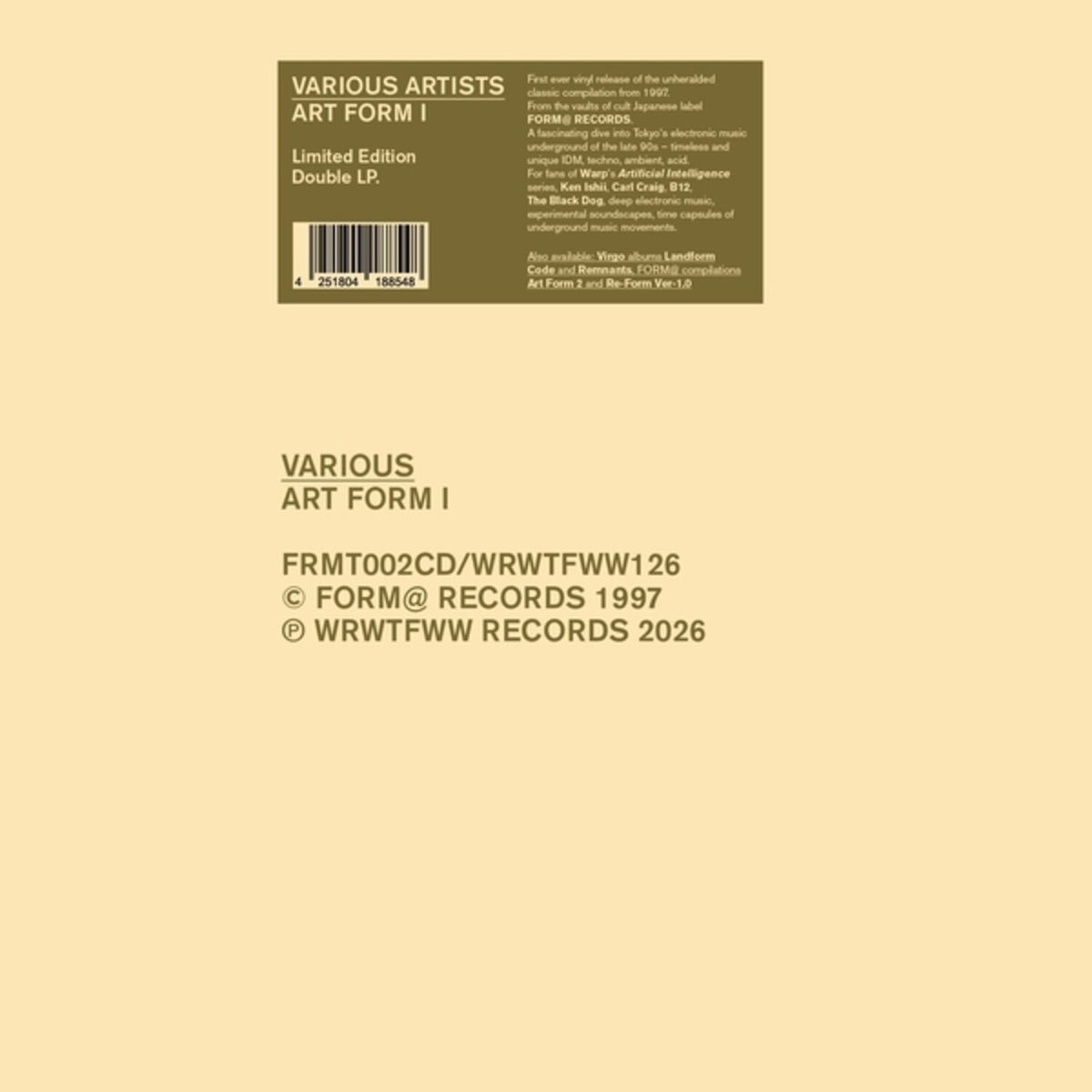 Art Form 1 (2LP)