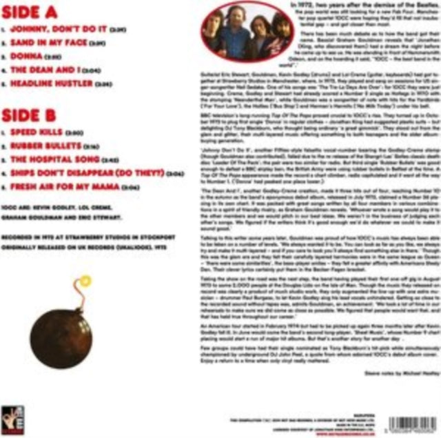 Product Image : This LP Vinyl is brand new.<br>Format: LP Vinyl<br>This item's title is: 10Cc (Red LP Vinyl/180G)<br>Artist: 10Cc<br>Label: NOT BAD MUSIC<br>Barcode: 5060384460062<br>Release Date: 4/25/2014