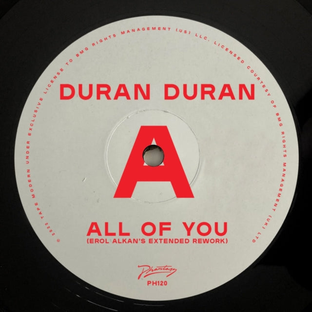This 12 Inch Vinyl is brand new.Format: 12 Inch VinylThis item's title is: All Of YouArtist: Duran DuranLabel: PHANTASY SOUNDBarcode: 5060972802212Release Date: 2/17/2023