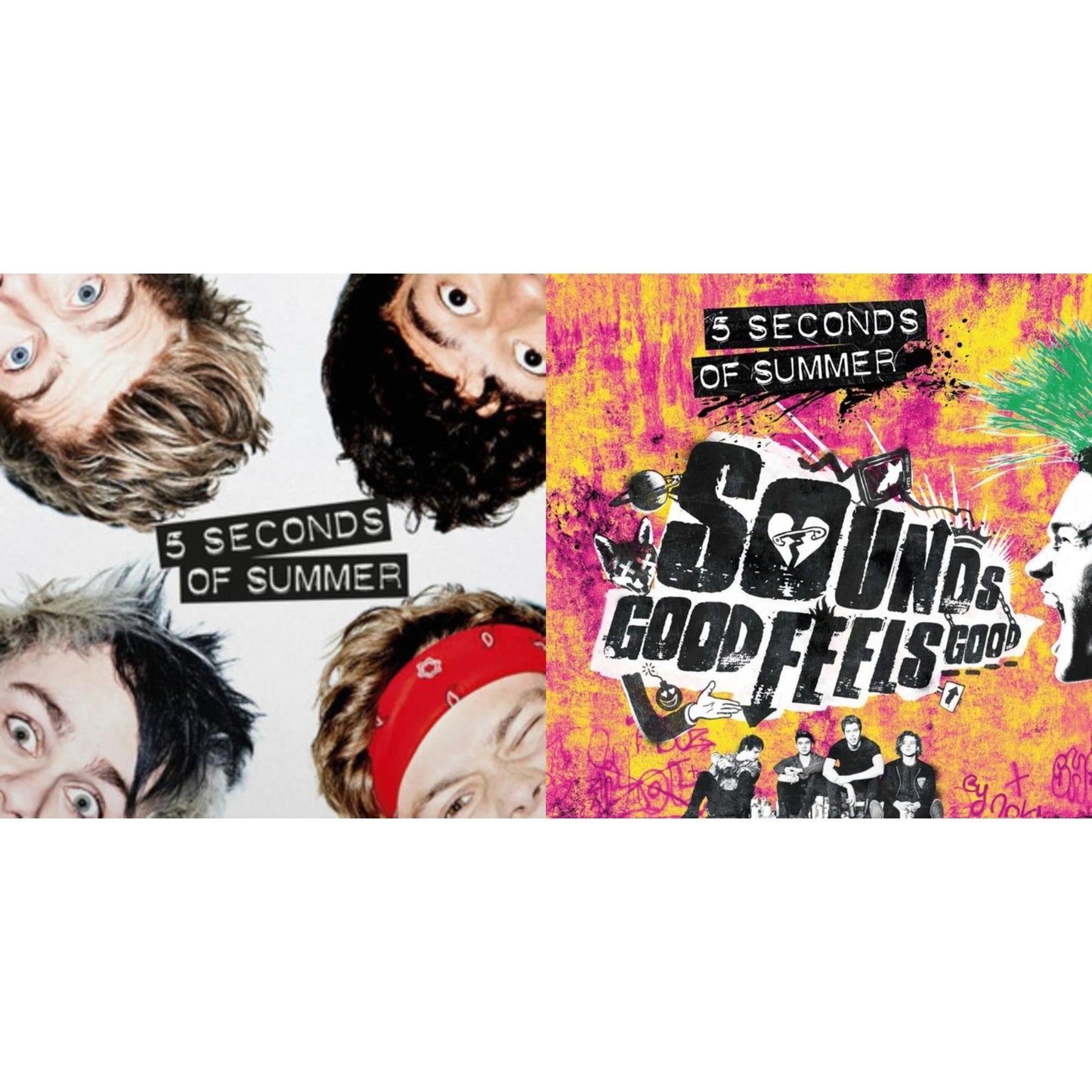 5 Seconds Of Summer (10Th Anniversary Edition) (Red LP Vinyl) & Sounds Good Feels Good