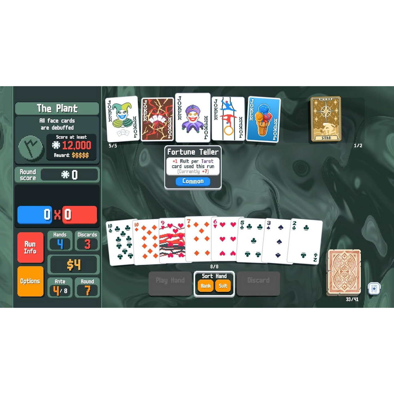 This is brand new.Balatro is a poker-inspired roguelike deck builder all about creating powerful synergies and winning big. The poker roguelike. Balatro is a hypnotically satisfying deckbuilder where you play illegal poker hands, discover game-changing jokers, and trigger adrenaline-pumping, outrageous combos.