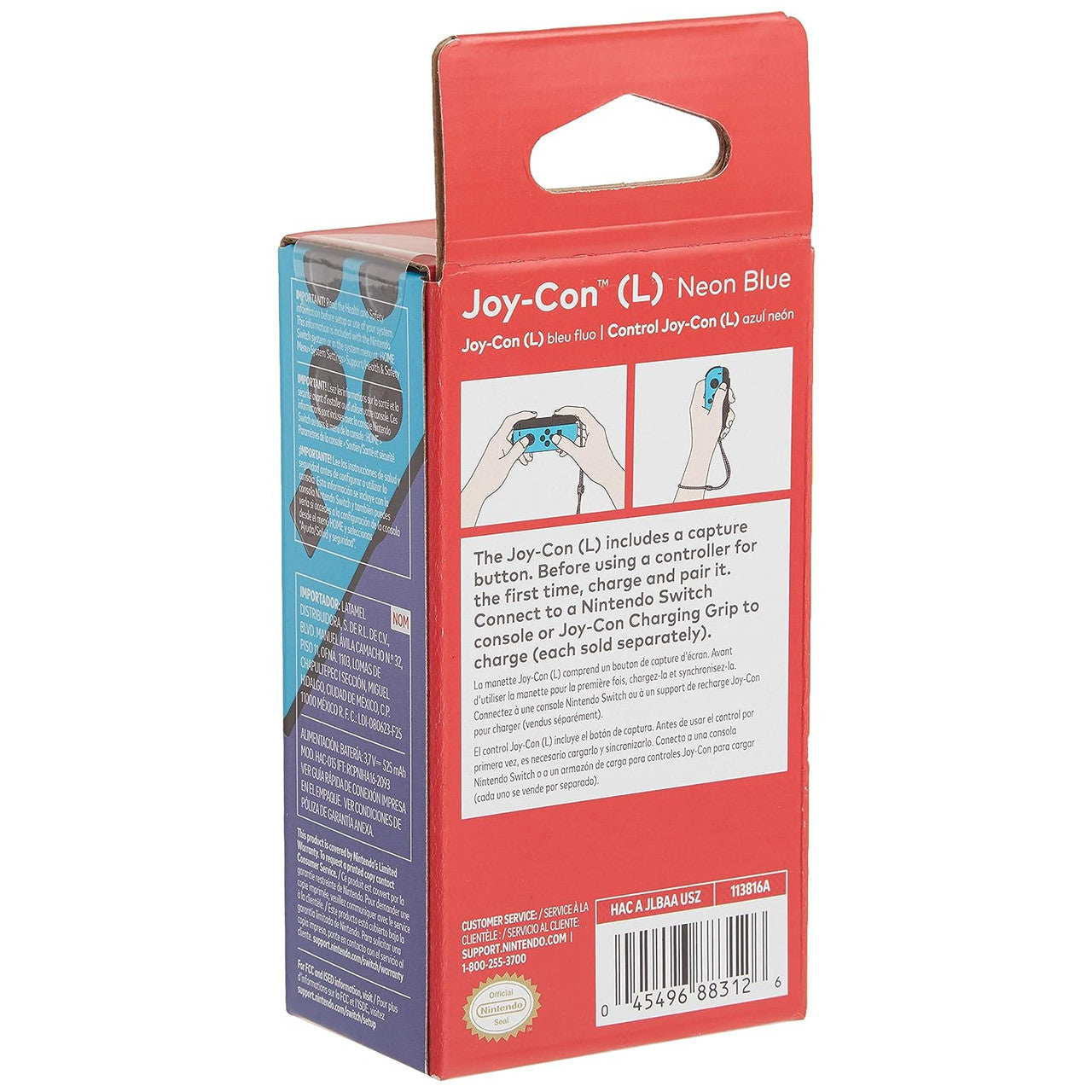 Switch Joy-Con Single (L): Neon Blue - Nintendo