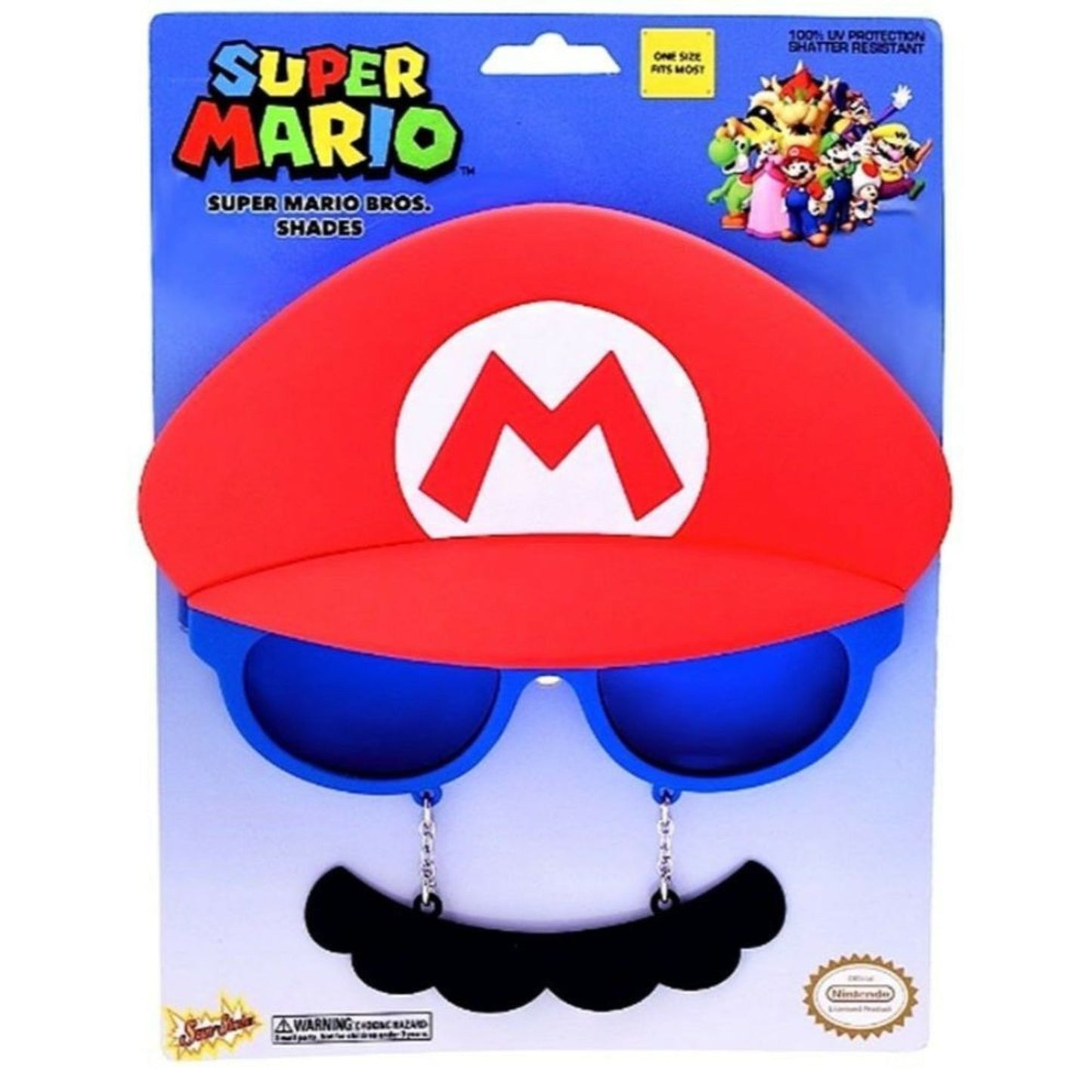Sun-Staches Super Mario - Mario w/ Mustache