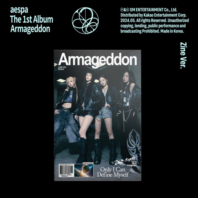 This CD is brand new.Format: CDMusic Style: K-popThis item's title is: 1St Album Armageddon (Zine Ver.)Artist: AespaLabel: S.M. EntertainmentBarcode: 8804775369704Release Date: 7/5/2024