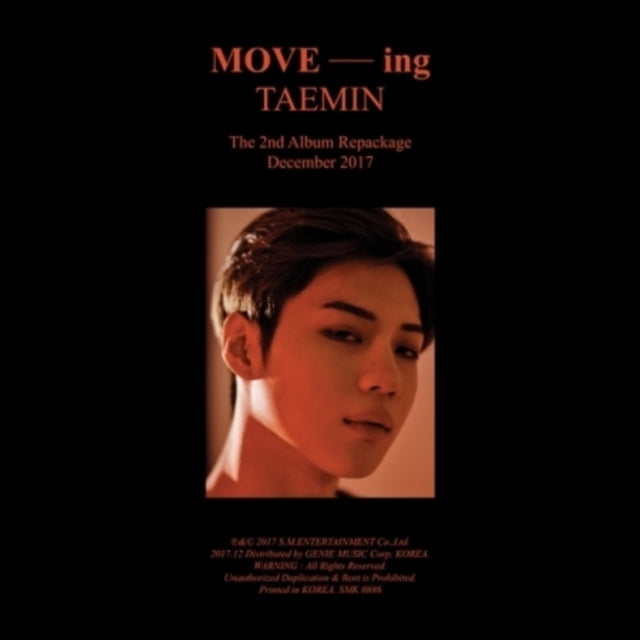 This CD is brand new.Format: CDMusic Style: K-popThis item's title is: Move-IngArtist: TaeminBarcode: 8809269508737Release Date: 12/12/2017