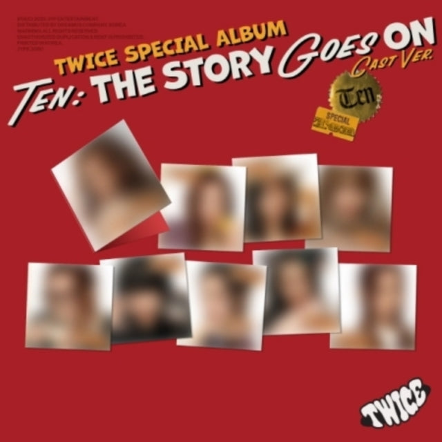 This CD is brand new.Format: CDThis item's title is: Ten: The Story Goes On (Cast Ver.)Artist: Twice Barcode: 8809954224379Release Date: 10/10/2025