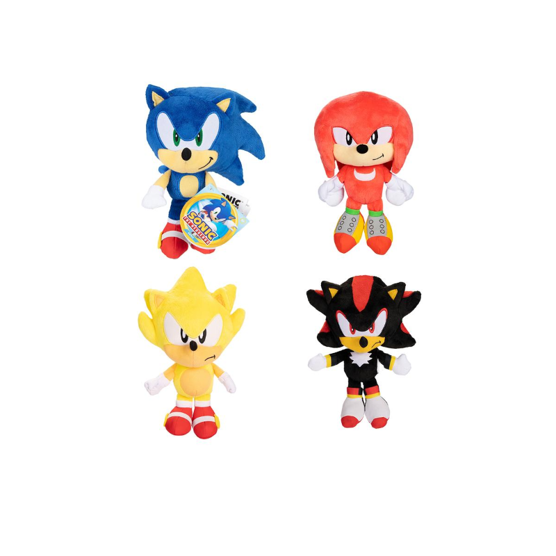 Sonic the Hedgehog Plush: Basic Counter Display (8) - Jakks Pacific