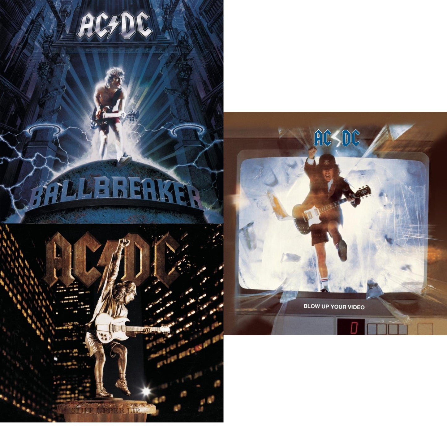 Ballbreaker & Stiff Upper Lip & Blow Up Your Video