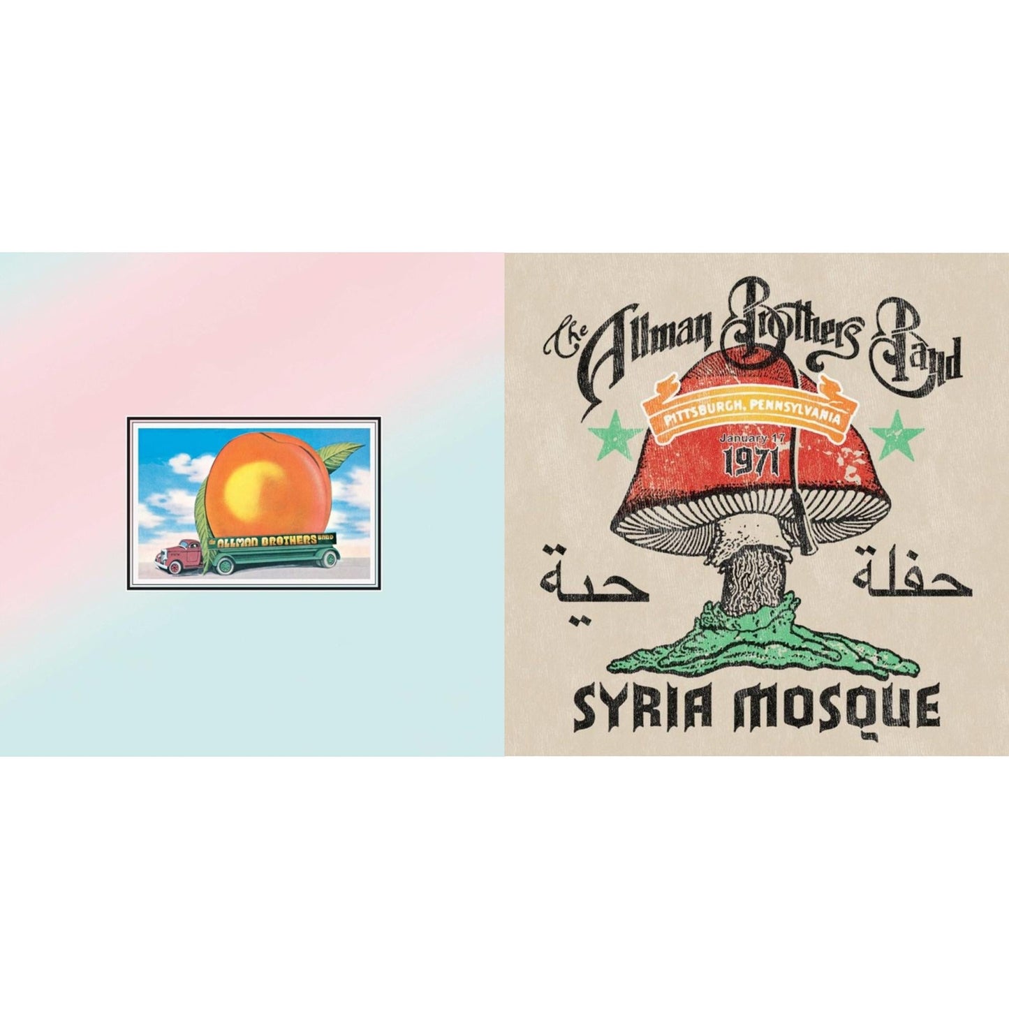 Eat A Peach (2LP) & Syria Mosque: Pittsburgh, Pa January 17, 1971 (Live) (Pittsburgh Steel Gray Vinyl/2LP)