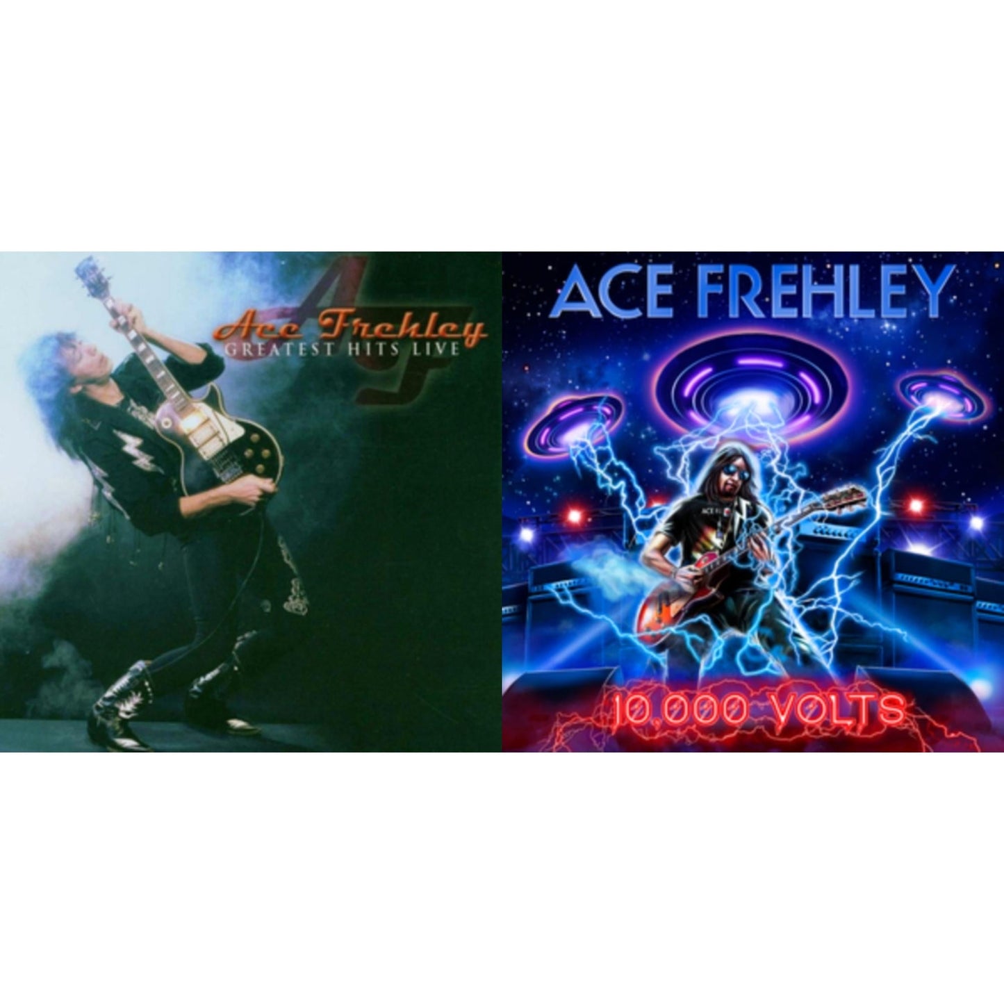 Greatest Hits Live & 10,000 Volts (Edge Only Splatter/Metal Gym Locker/Red Splatter LP Vinyl)