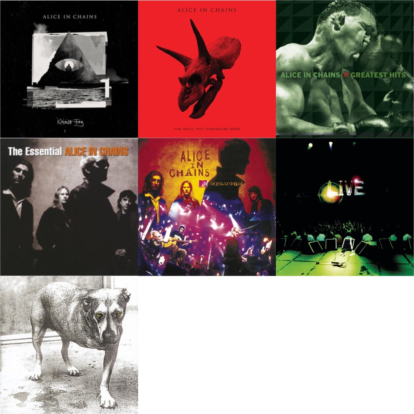 Rainier Fog & Devil Put Dinosaurs Here & Greatest Hits & Essential Alice In Chains & Unplugged & Live & Alice In Chains