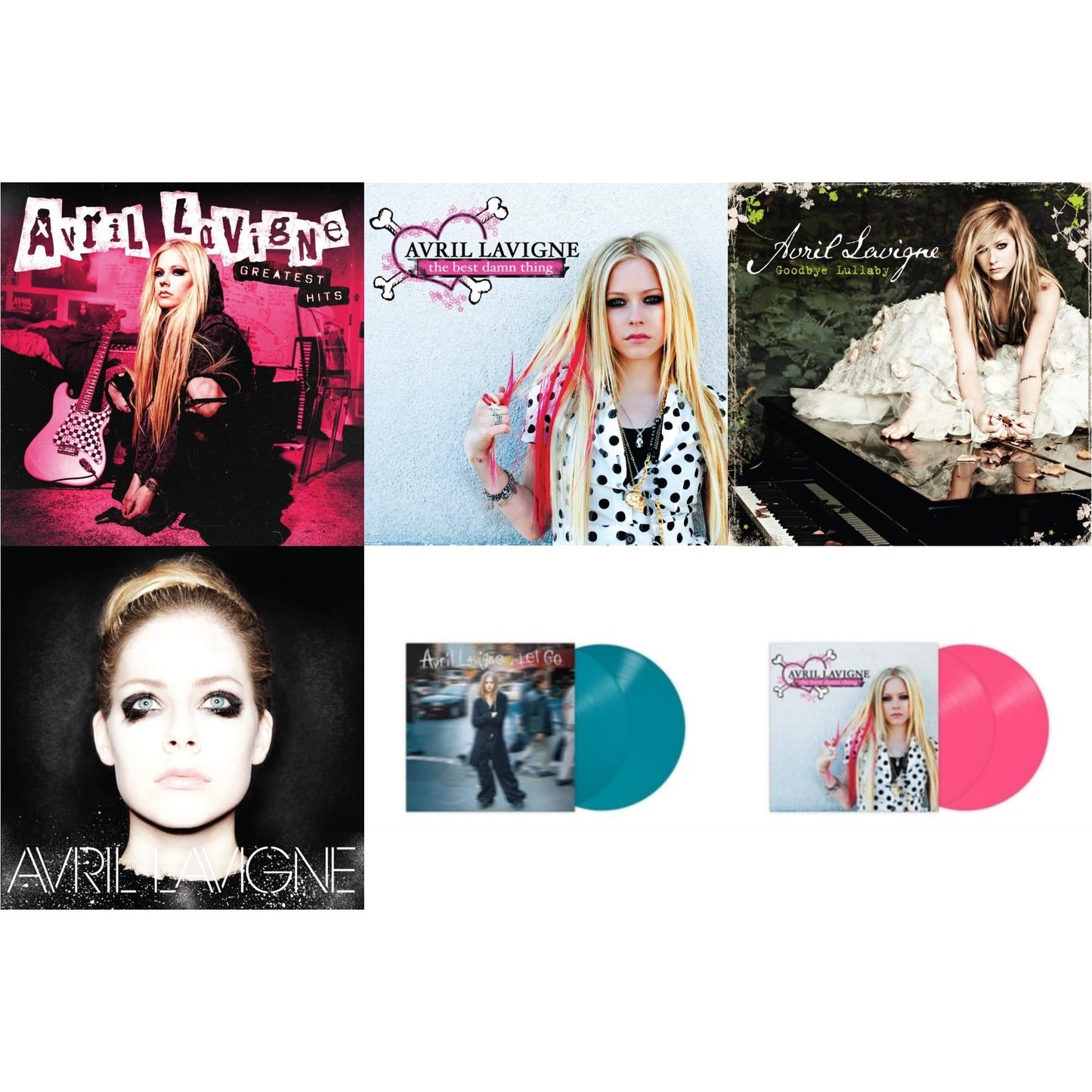 Greatest Hits (2LP) & Best Damn Thing (2LP) & Goodbye Lullaby (2LP) & Avril Lavigne (2LP) & Let Go (Coloured Vinyl/2LP) & Best Damn Thing (Coloured Vinyl/2LP)