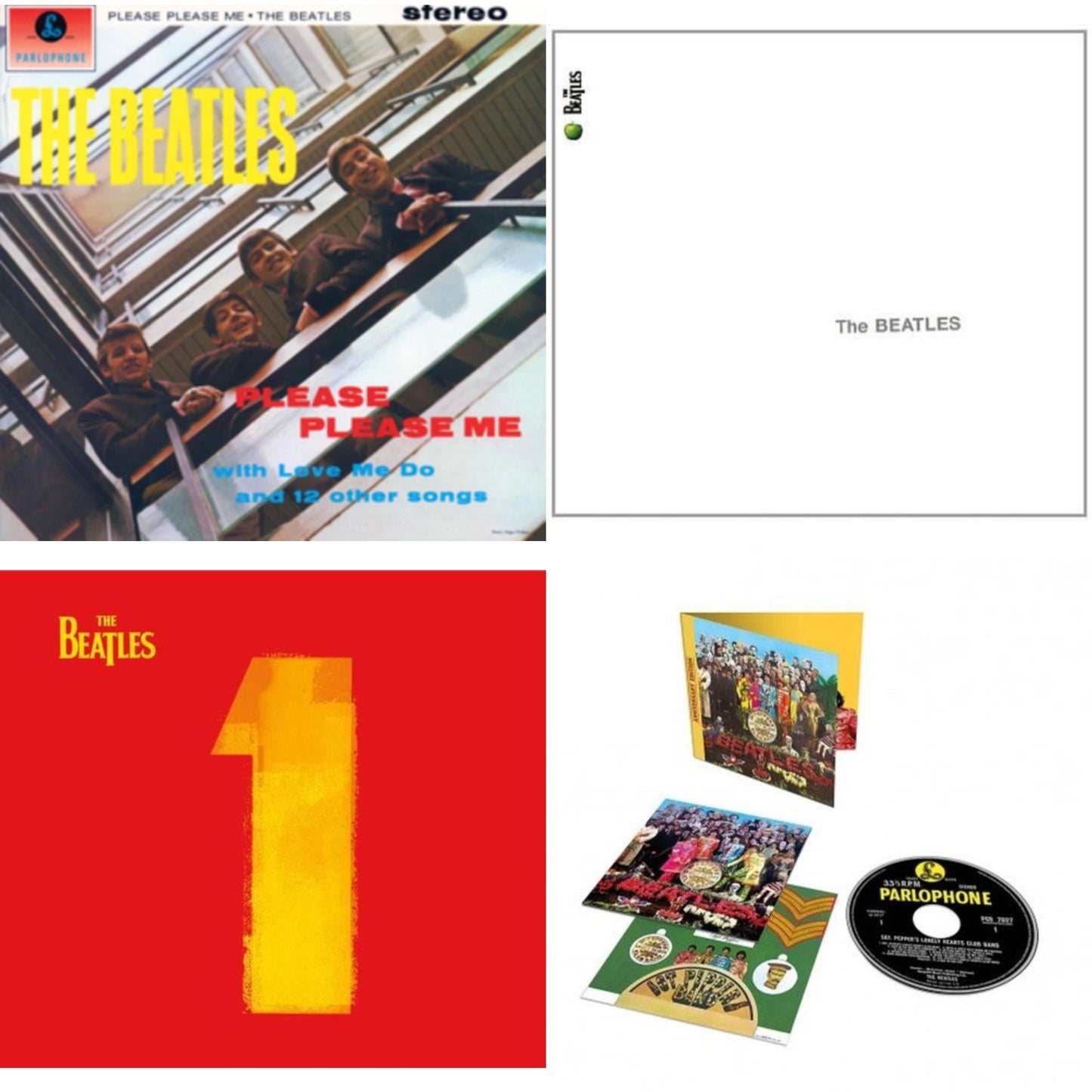 Please Please Me & Beatles & 1 & Sgt. Pepper's Lonely Hearts Club Band (Anniversary Edition)