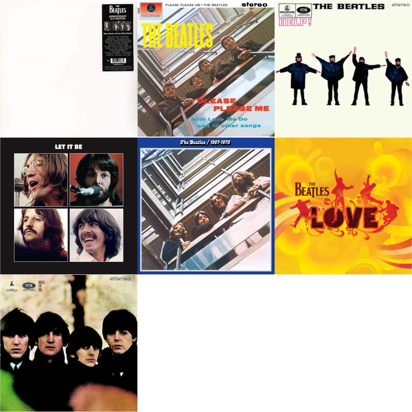 Beatles For Sale & Help & Please Please Me & Beatles 1967-1970 (2023 Edition) (Half-Speed) (3LP) & Let It Be Special Edition & Love & Beatles (The White Album) (2LP)