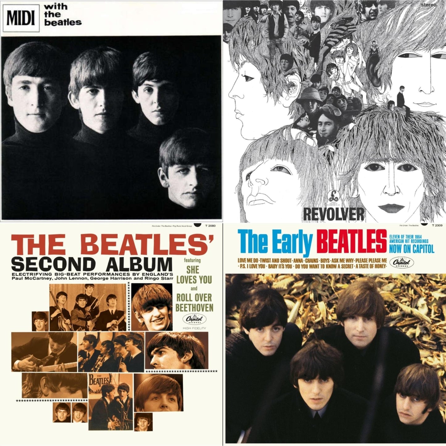 With The Beatles & Revolver - Special Edition (Picture Disc) & Beatles Second Album & Early Beatles