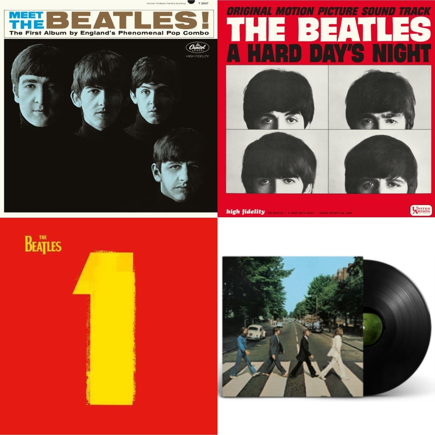 Meet The Beatles! & Hard Day's Night (Ost) & 1 (2015 Reissue) & Abbey Road Anniversary