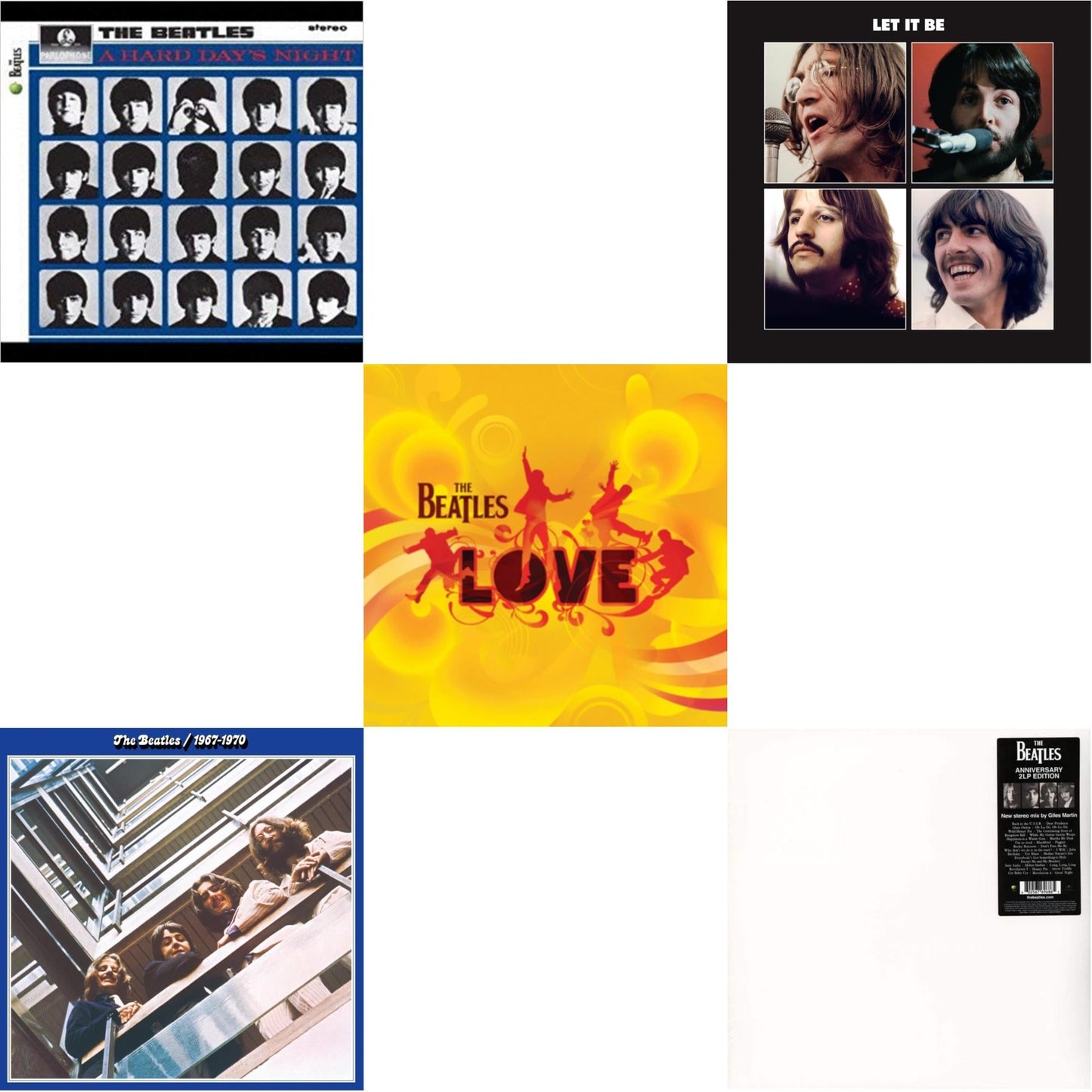 Hard Day's Night & Beatles 1967-1970 (2023 Edition) (Half-Speed) (3LP) & Let It Be Special Edition & Love & Beatles (The White Album) (2LP)