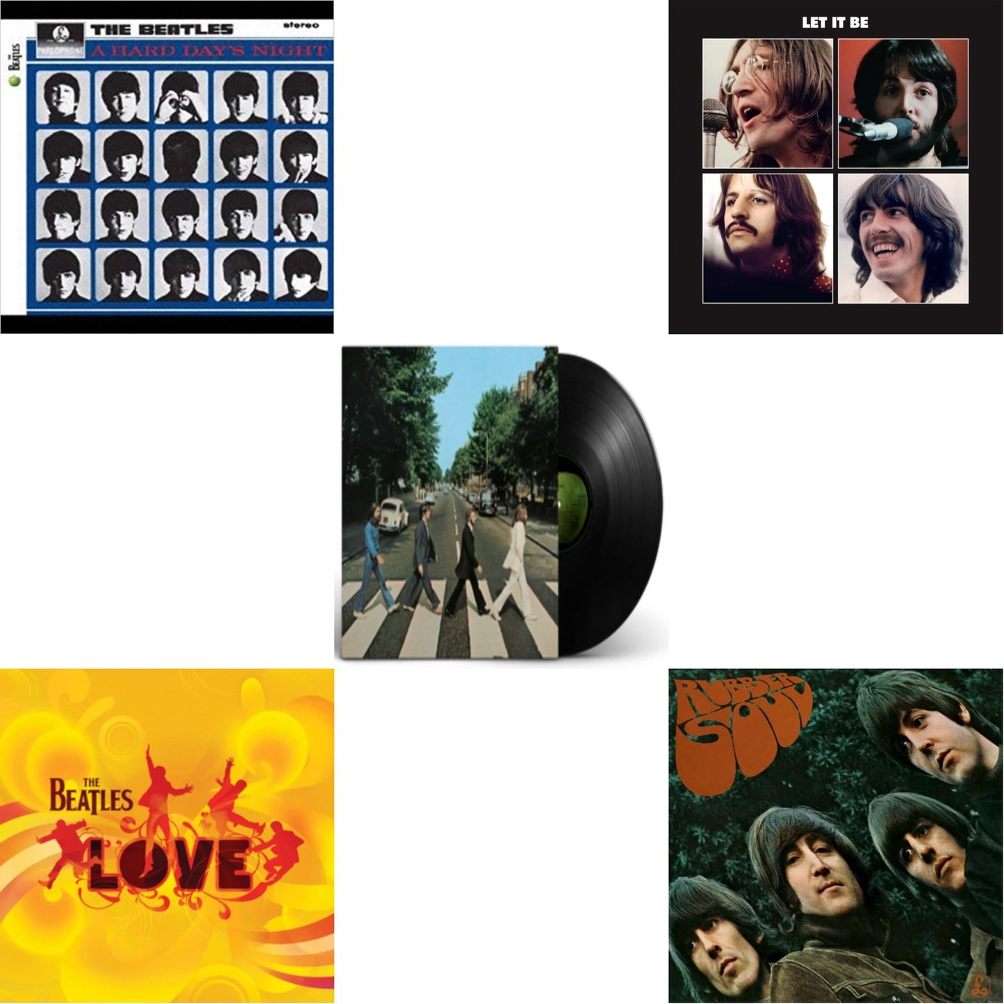 Hard Day's Night & Rubber Soul & Let It Be Special Edition & Love & Abbey Road Anniversary