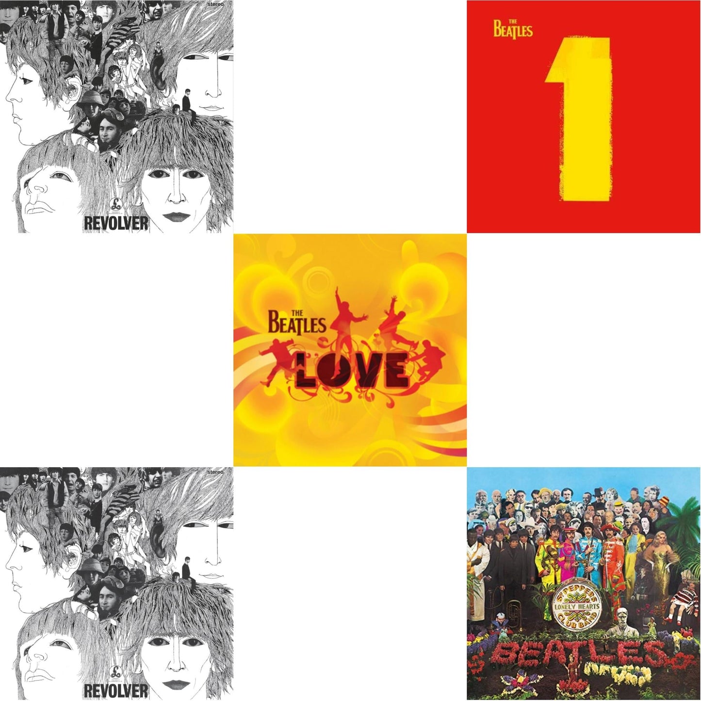 Revolver Special Edition & Revolver - Special Edition (Picture Disc) & Love & 1 (2015 Reissue) & Sgt. Pepper's Lonely Hearts Club Band (2017 Stereo Mix/180G/Original Stencils)