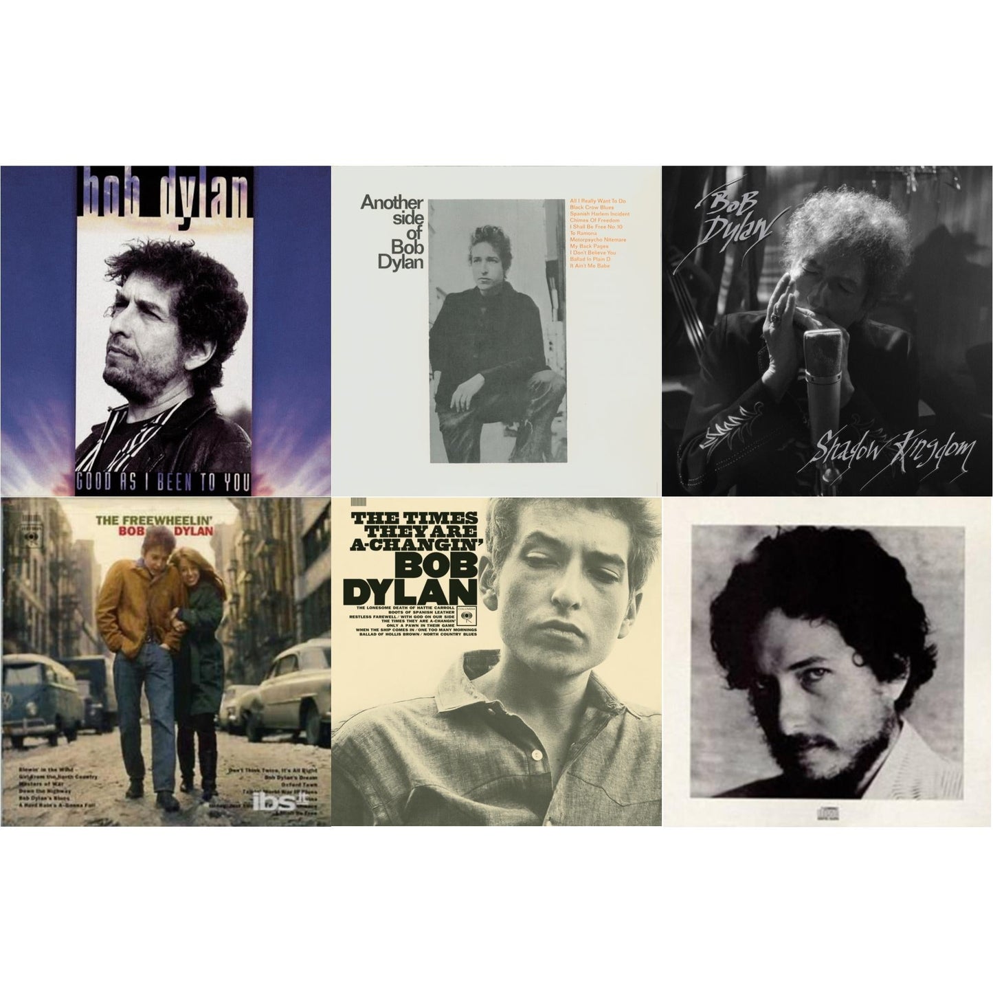 Shadow Kingdom & Freewheelin Bob Dylan & Times They Are A-Changin & New Morning & Good As I Been To You & Another Side Of Bob Dylan