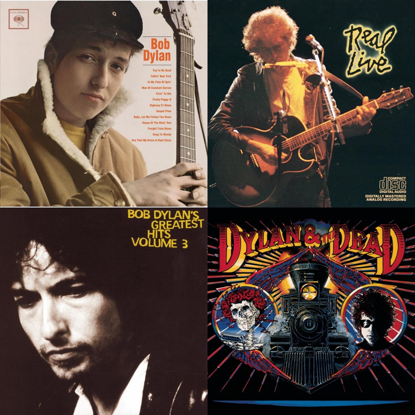 Bob Dylan & Real Live & Greatest Hits Vol.3 & Dylan & The Dead