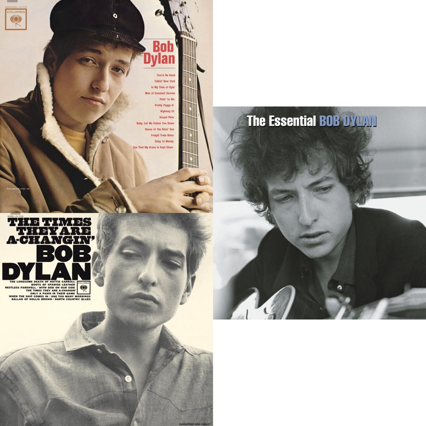 Bob Dylan (Mono) & Times They Are A-Changin (Mono) & Essential Bob Dylan