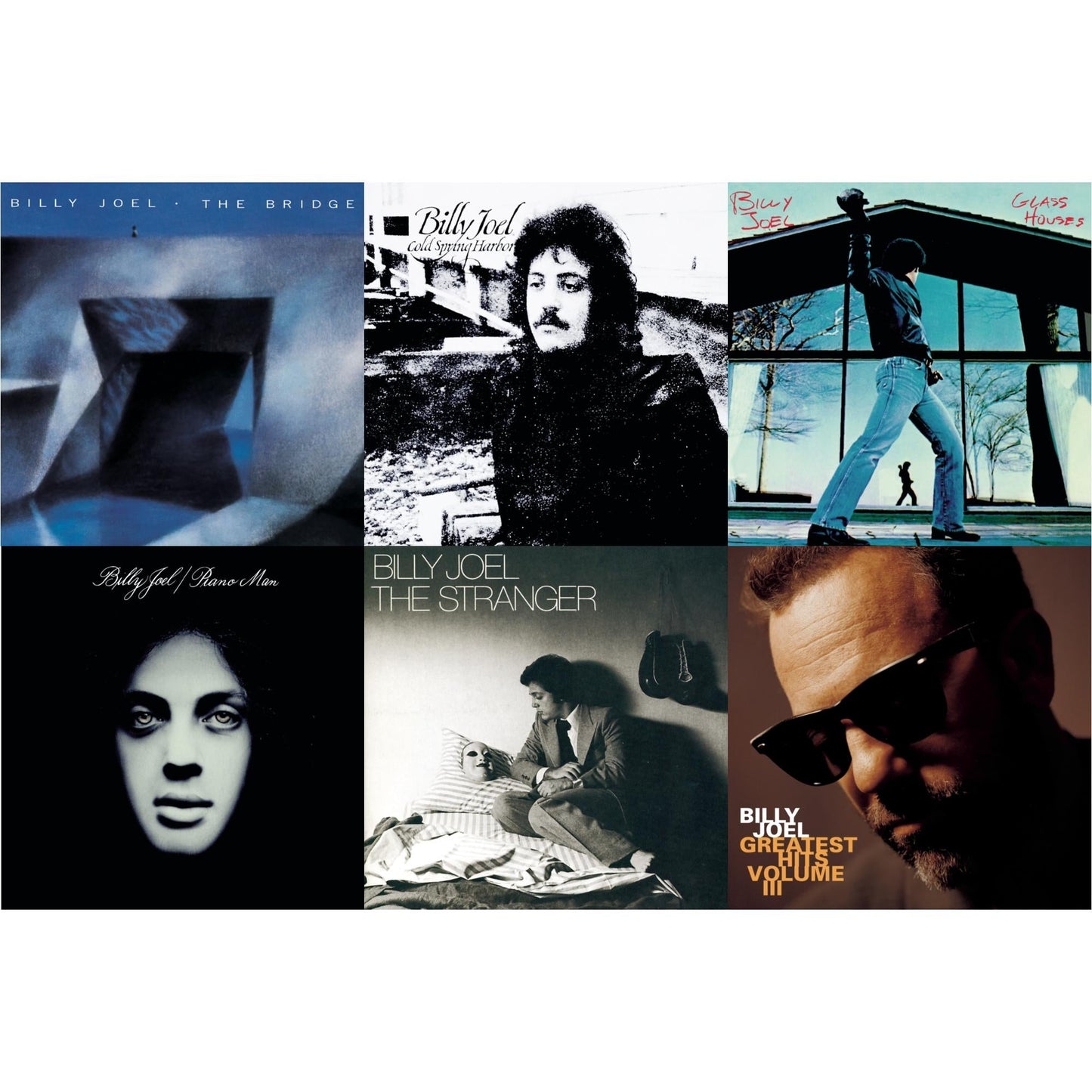 Bridge & Cold Spring Harbor & Glass Houses & Piano Man & Stranger & Greatest Hits Vol.3